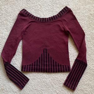 Free People FP Movement Long Sleeve Fitted Stretch Top